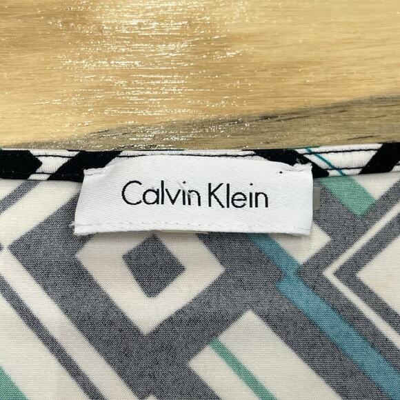 Calvin Klein Top Womens XL Shell Blouse Stretch Comfort Capsule Career Office - Picture 3 of 9